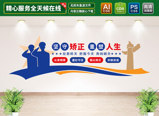 监狱标语文化墙