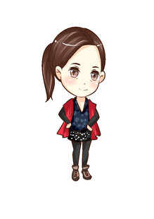 可爱卡通女孩形象