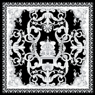 中式古典对称花纹图案