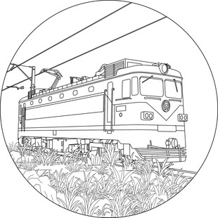 有轨电车头火车头