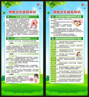 预防出生缺陷日展架