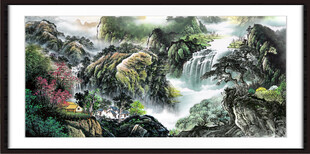 客厅山水画 