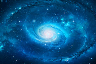 蓝色宇宙星空星系漩涡