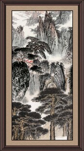 中式水墨山水装饰画