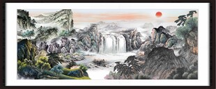 山水国画风景图