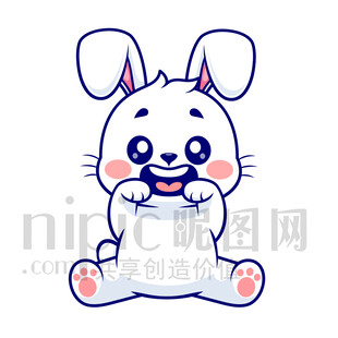 可爱卡通兔子形象