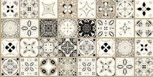复古风瓷砖图案集合网纱网布图案