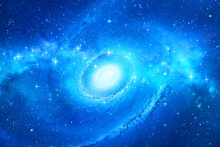 蓝色星空宇宙漩涡