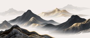 新中式山水装饰画