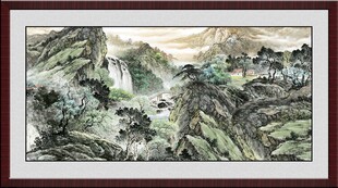 客厅山水画 