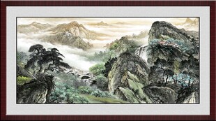 客厅山水画 
