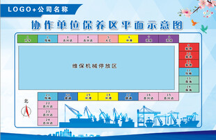 协作单位保养区平面示意图