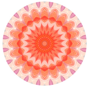 绚丽圆形曼陀罗图案