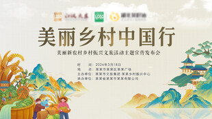 美丽乡村振兴中国行新农村背景板