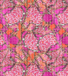 多彩花卉图案纹理背景