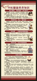 中医健康教育知识展架