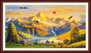 日照金山装饰画