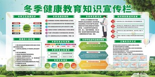 冬季健康教育知识宣传栏
