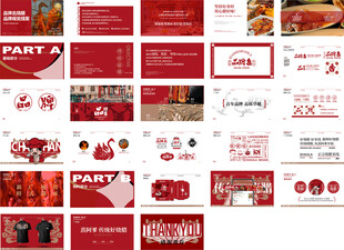 红色主题餐饮品牌设计VI手册