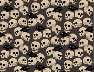 骷髅图案背景纹理