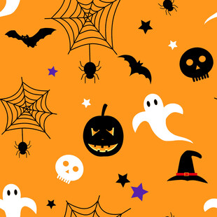 万圣节主题可爱图案元素