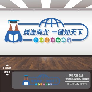 电脑微机室计算机室文化墙