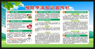 预防甲型流感宣传栏