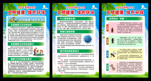 爱国卫生月展板