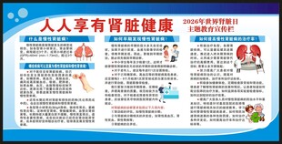 世界肾脏日宣传栏