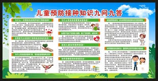 全国儿童预防接种日宣传栏