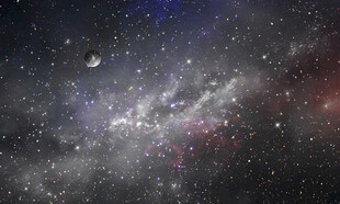 黑色星空背景墙