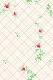花卉格子底纹图案