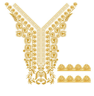 定位花  刺绣花