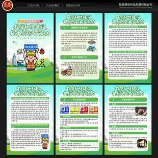 国际减灾日展板