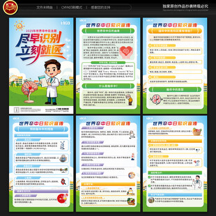 世界卒中日宣传展板