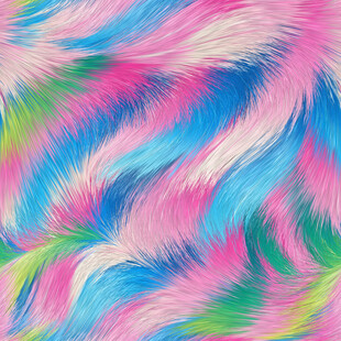 多彩毛绒纹理图案