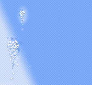 蓝色背景气泡漂浮效果