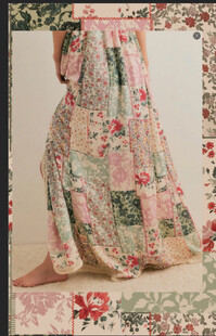 拼接花 复古花 手绘花