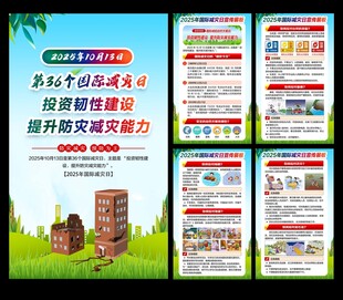 2025年国际减灾日展板