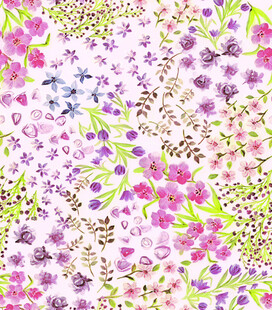 花卉图案背景 色彩缤纷