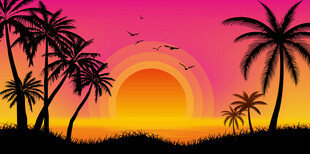 露营地酒吧网红地标日落打卡拍照