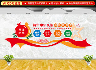 民族共同体意识文化墙