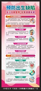 预防出生缺陷展架