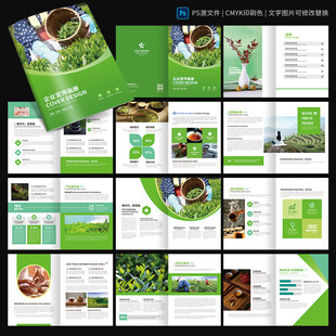 茶叶画册 采茶种茶宣传册