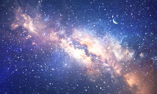 蓝色星空天花软膜