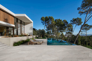 现代风格户外泳池别墅效果图