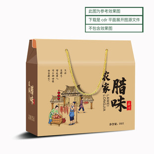 腊味包装 展开图