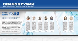 医学名人简介文化墙