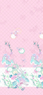 粉色花卉图案背景