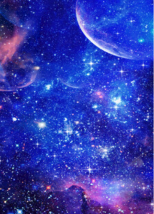 蓝色星空天花软膜